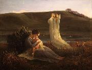 Louis Janmot The Angel and the Mother oil painting on canvas